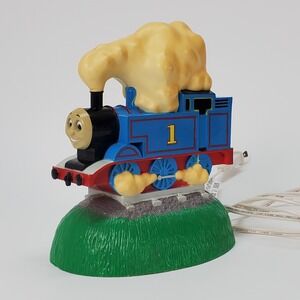 Vintage 1992 Thomas the Tank Engine Night Light Electric Lamp Blue